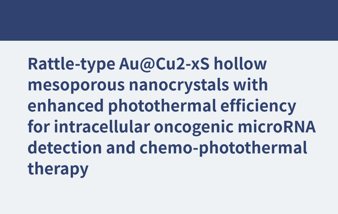 Nanocristales mesoporosos huecos de Au@Cu2-xS tipo cascabel con eficiencia fototérmica mejorada para la detección de microARN oncogénicos intracelulares y la terapia quimiofototérmica