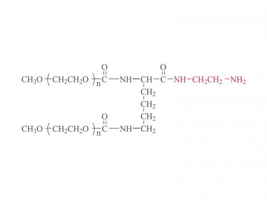 Metoxipoliol (etilenglicol) amina de 2 brazos (lys01) 