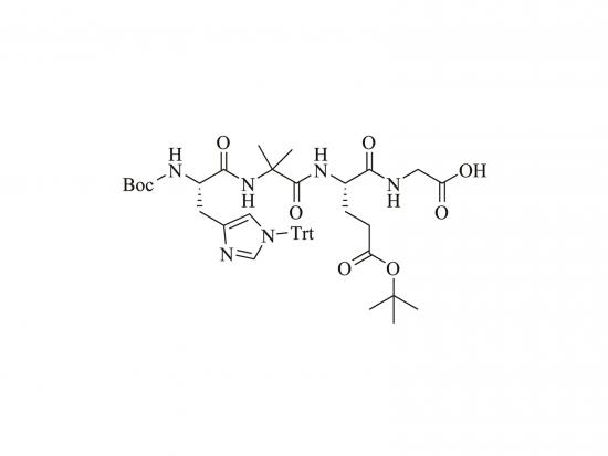((s) -5- (terc-butoxi) -2- (2 - ((s) -2 - ((terc-butoxicarbonil) amino) -3- (1-tritil-1h-imidazol-4-il) propanamido ) -2-metilpropanamido) -5-oxopentanoil) glicina [boc-his (trt) -aib-glu (otbu) -gly-oh] 
