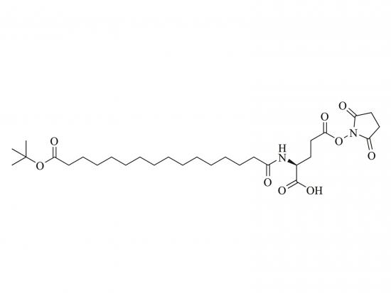 (s) -2- (16- (terc-butoxi) -16-oxohexadecanamido) -5 - ((2,5-dioxopirrolidin-1-il) oxi) -5-oxopentanoico [l-tbuo-pal-glu ( osu) -oh] 
