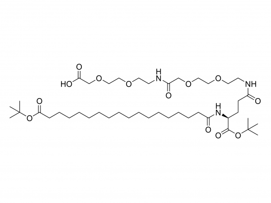 (s) -22- (terc-butoxicarbonil) -43,43-dimetil-10,19,24,41-tetraoxo-3,6,12,15,42-pentaoxa-9,18,23-ácido triazatetratetracontanoico [tbuo -ste-glu (aeea-aeea-oh) -otbu] cas: 1118767-16-0 