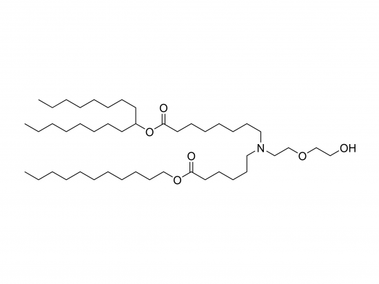 8-((2-(2-hidroxietoxi)etil)(6-oxo-6-(undeciloxi)hexil)amino)octanoato de heptadecan-9-ilo [Análogo-1 de HUO] 