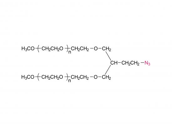 Azida de metoxipoli (etilenglicol) de 2 brazos (PT02)
