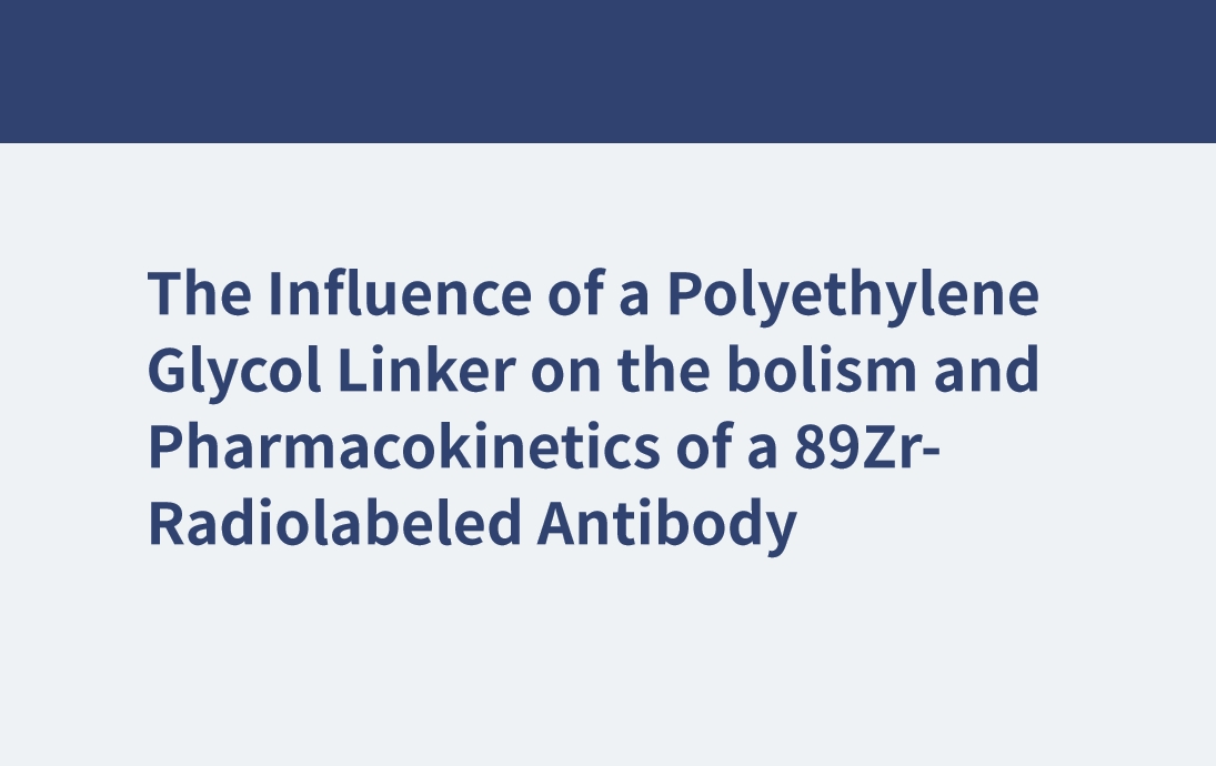 La influencia de un conector de polietilenglicol en el metabolismo y la farmacocinética de un anticuerpo radiomarcado con 89Zr