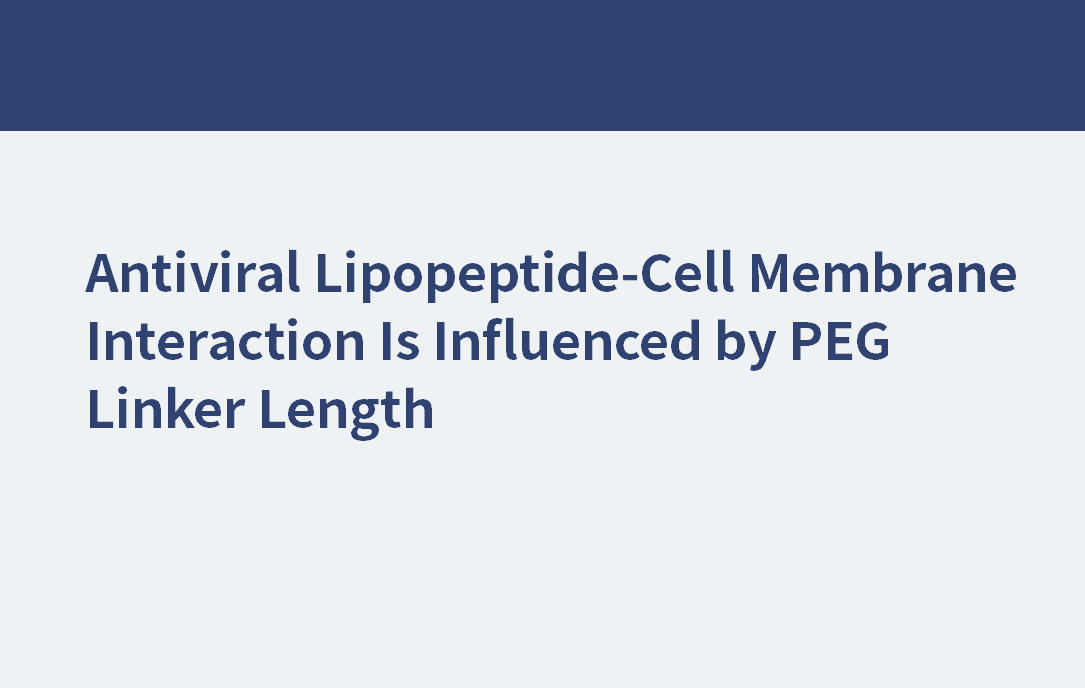 PEG24 | La interacción lipopéptido antiviral-membrana celular está influenciada por la longitud del enlace PEG