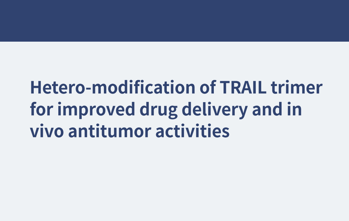 Heteromodificación del trímero TRAIL para mejorar la administración de fármacos y las actividades antitumorales in vivo